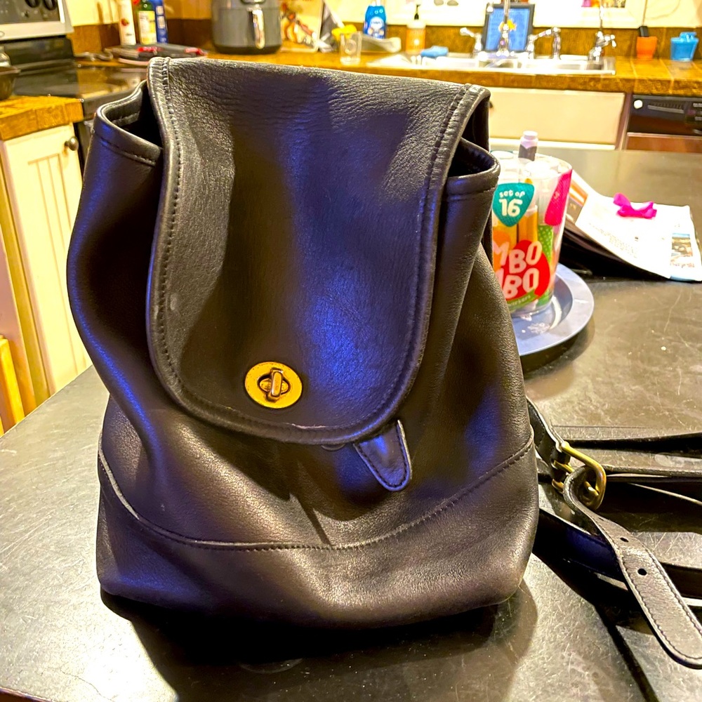 Coach tiny leather backpack - vintage